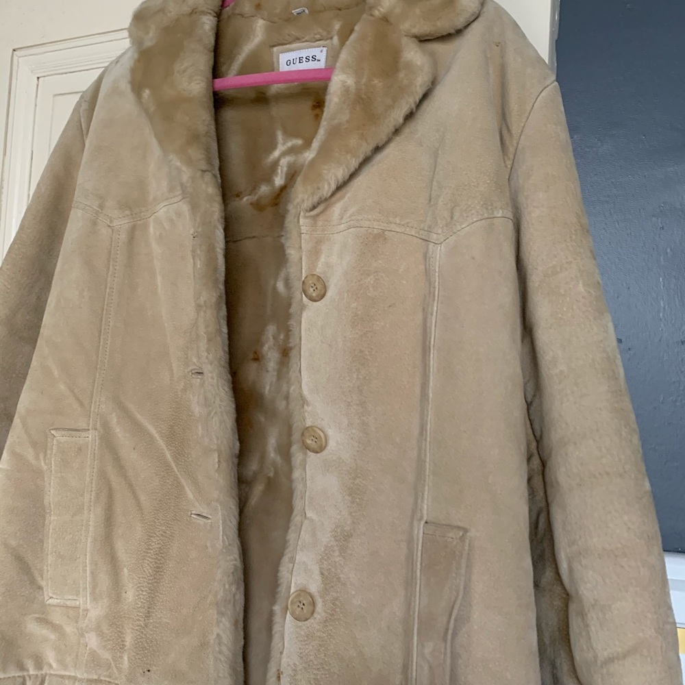 Guess leather coat